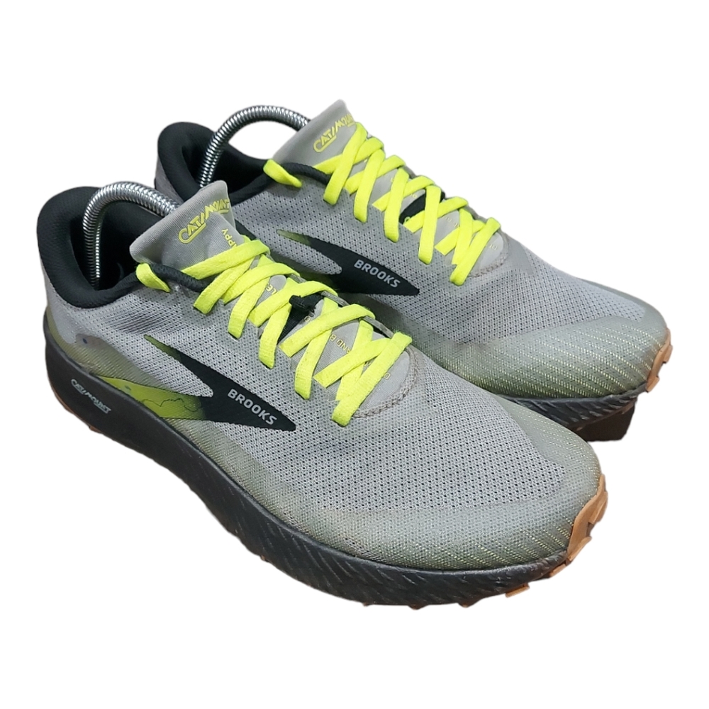 Brooks CATAMOUNT Trail Running Shoe Grey/Nightlife/Black  Men Size 9